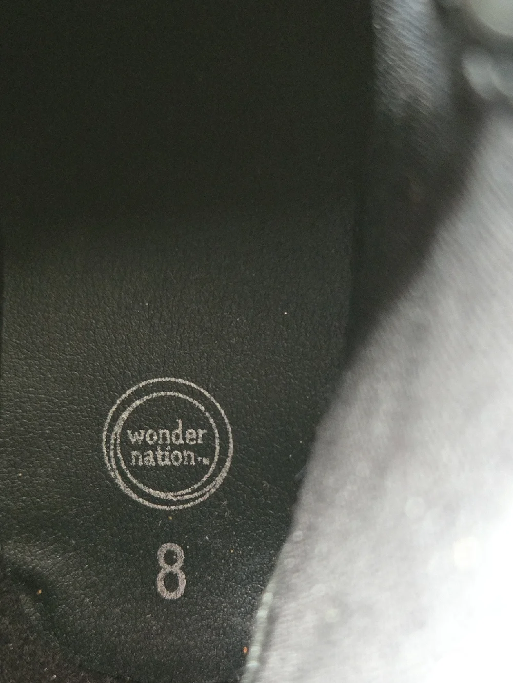 wonder nation Black Lace-Up Kids Combat Boots